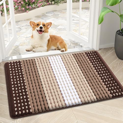Kitinjoy Indoor Outdoor Door Mat, 30x17 Non-Slip Dirt Trapper Doormats by Kitinjoy