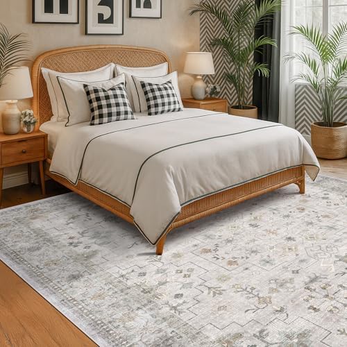 Light Gray & Sage Living Room Rug 8x10 - Image 3