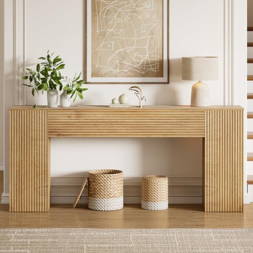 FABATO 70.8” Fluted Long Console Table - Image 3