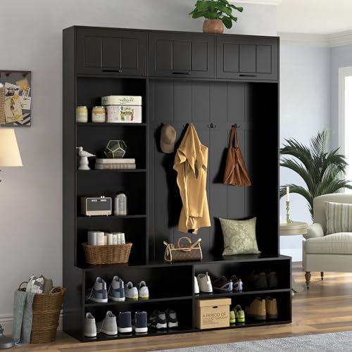 Quarte Farmhouse Hall Tree by Quarte