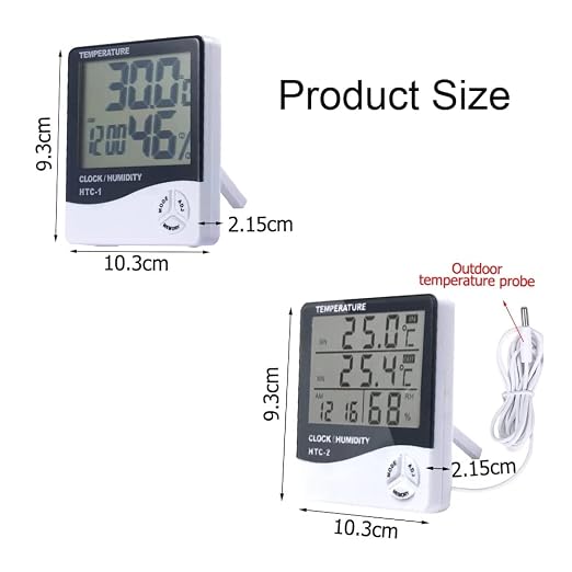 Temperature Humidity Meter, LCD Electronic Digital Outdoor/Indoor Thermometer - Image 4