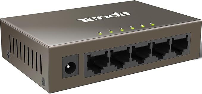 Tenda 5 Port Fast Ethernet Switch | Ethernet Splitter | 5 x 10/100Mbps Ports | by Tenda