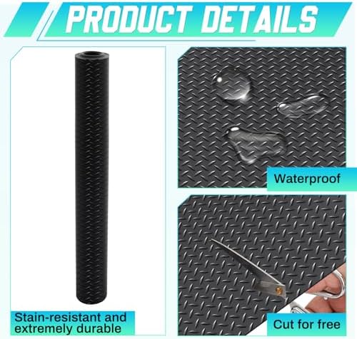 Breling 30 in × 5 ft Rubber Flooring Rolls Mats, Heavy Duty Diamond Plate Coin - Image 3