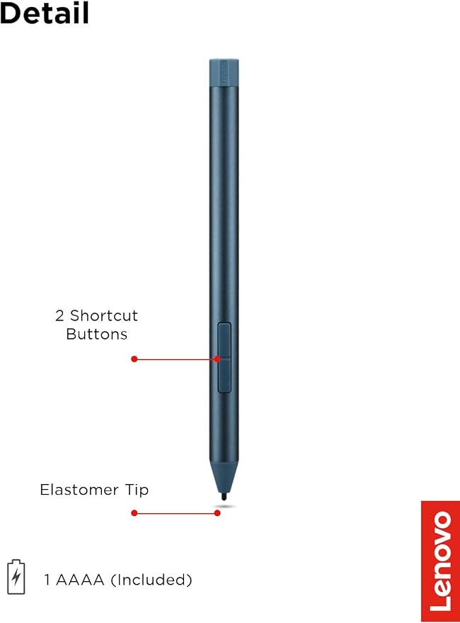 Lenovo Digital Pen 3 for Laptops, Supports Multiple Protocols, Advanced Tilt - Image 6
