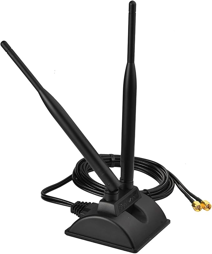 Eightwood WiFi Antenna with RP-SMA Male Connector, 2.4GHz 5GHz Dual Band - Image 2