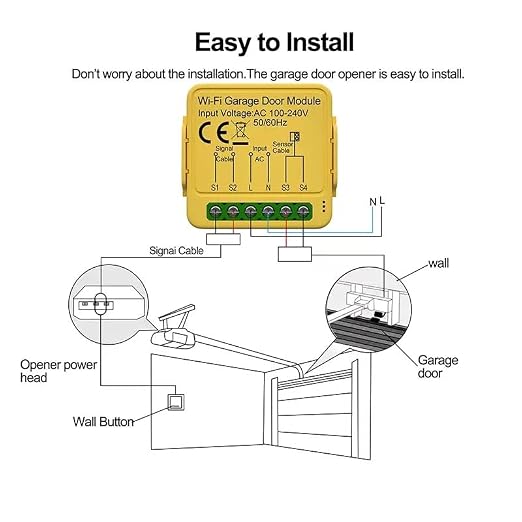 WiFi Garage Door Opener Controller, 1CH | Tuya Smart Life App, Remote Control - Image 6