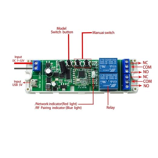 2 Channel 5V 12V ZigBee Smart Relay Switch, Adjustable Self Lock and Momentary - Image 4
