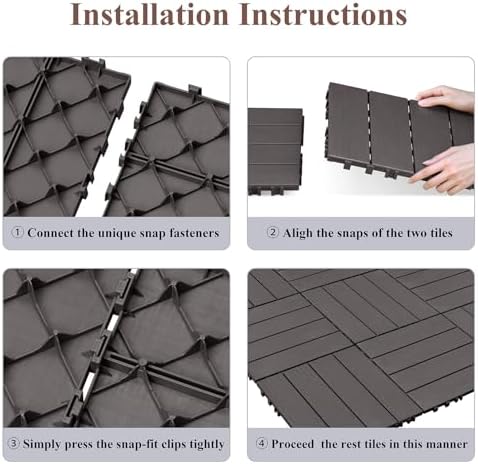 9 PCS Interlocking Deck Tiles - Image 7