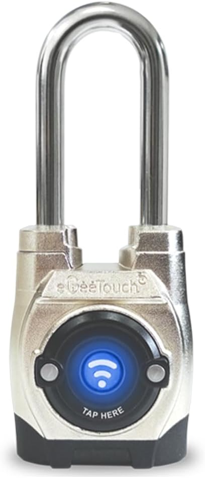 5th GEN Outdoor Smart Padlock – Keyless Bluetooth & NFC Lock, Weatherproof by eGeeTouch