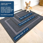 OLANLY Front Door Mat Outside 59x34, All-Season Heavy-Duty Rubber Doormat - Image 2