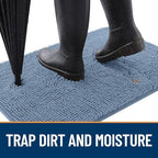 OLANLY Dog Door Mat for Muddy Paws 70x46, Super Absorbent Chenille Mud Mat - Image 2