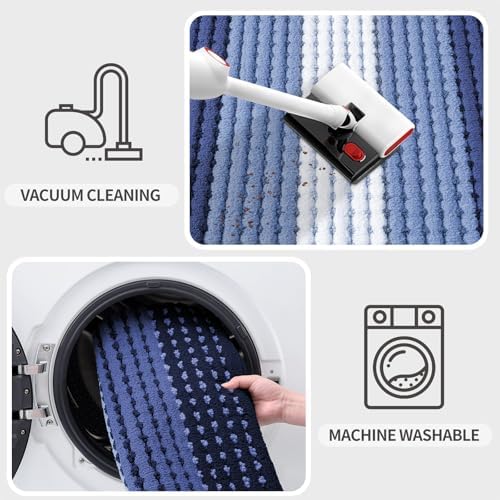 Kitinjoy Indoor Outdoor Door Mat, 47x20 Non-Slip Dirt Trapper Doormats - Image 5