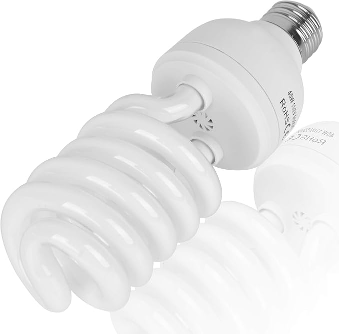 EMART Full Spectrum Light Bulb, 45W 5500K Spiral CFL Daylight - Image 6