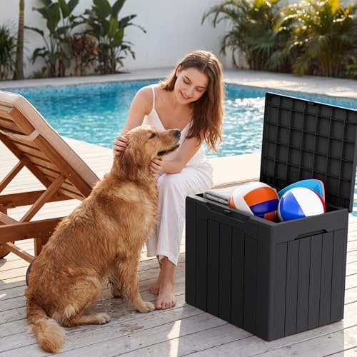 Devoko 29 Gallon Deck Box, Waterproof Resin Outdoor Storage Box - Image 5