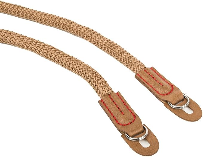 Vintage Handmade Cotton Leather Rope Camera Neck Strap - Image 3