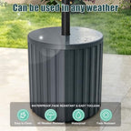 LZRS Patio Side Table, 2-in-1 Patio Umbrella Side Table - Image 5
