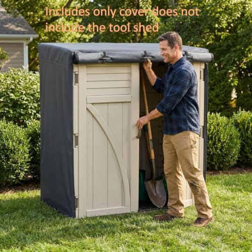 Outdoor Storage Shed Cover 54"x34"x72" - Image 5