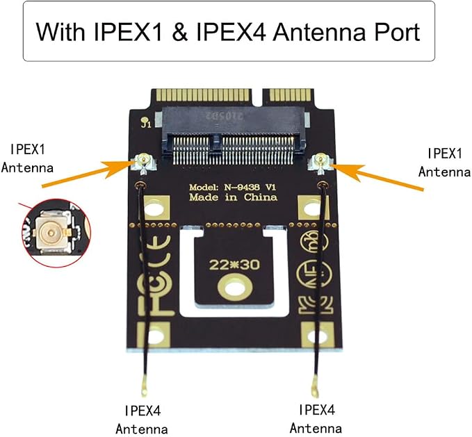 NGFF M.2 Key-A to Mini PCI-E PCI Express Converter Adapter - Image 7