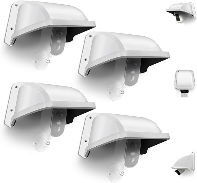 Universal Security Camera Sun Rain Cover Shield, Plastic Protective Proof by KURIAUDDO