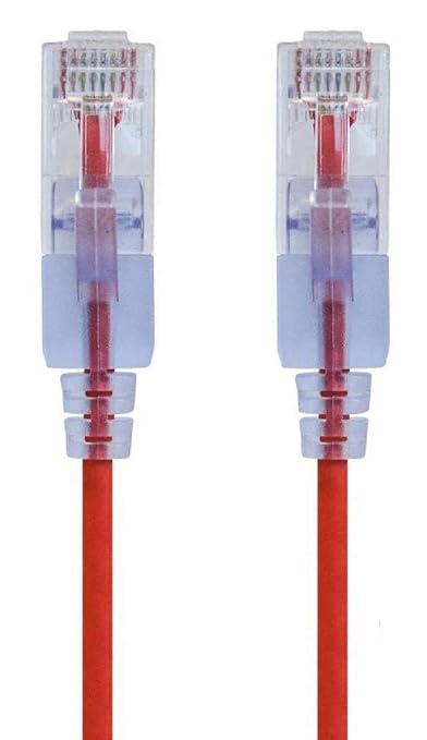 Monoprice - 116314 SlimRun Cat6A Ethernet Patch Cable - Snagless RJ45 UTP Pure by Monoprice