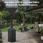 QH.HOME Patio Heater Cover, Waterproof Tear-Resistant 89"x 33"x19" - Image 4