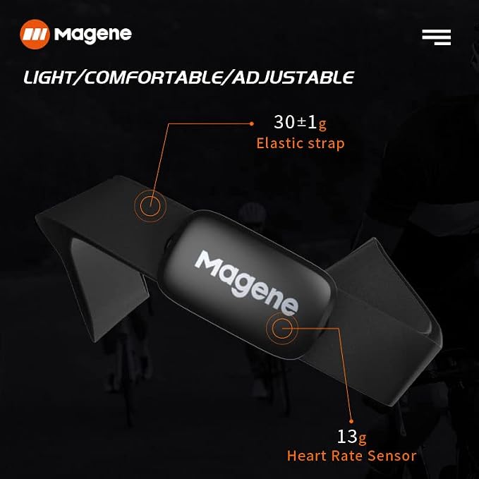 Magene H64 Heart Rate Monitor, Heart Rate Sensor Chest Strap, Protocol - Image 4