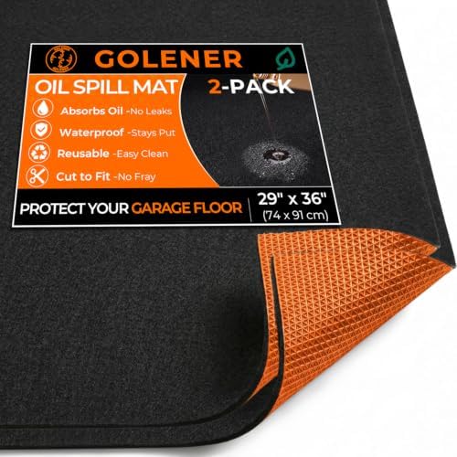 Golener Oil Spill Mat, Oil Change Mat, Oil Drip Mat, 2 Pack by Golener