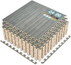Sorbus Interlocking Wood Grain Foam Floor Tiles by Sorbus