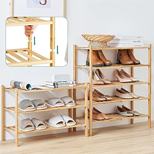 viewcare 6-Tier Bamboo Shoe Rack - Image 6