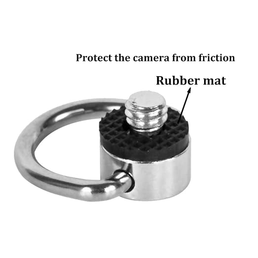 Stainless Steel D Ring Screw Hinged Holder Camera Fixing Screw 1/4"-20 Thread - Image 3