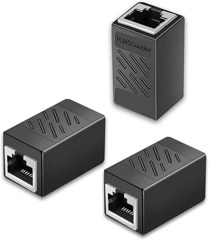 EZYUMM 3 Pack Ethernet Coupler, Premium Gold Plated Ethernet Extender, RJ45 - Image 7