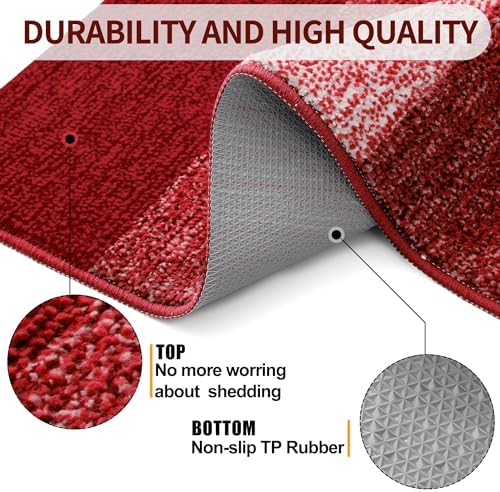 Kitinjoy Indoor Outdoor Door Mat, 44x24 Non-Slip Dirt Trapper Doormats - Image 3