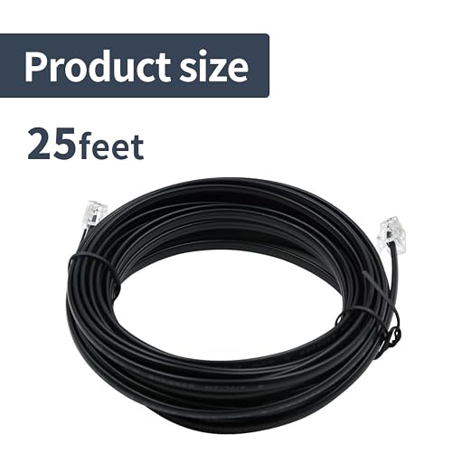 Phone Cable 25 Feet Telephone Line Cord - Image 7