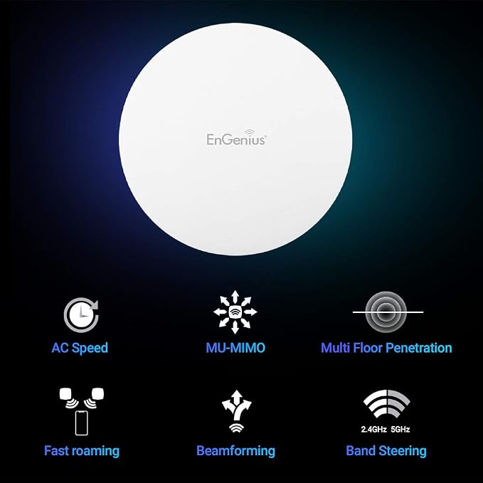 EnGenius Technologies EAP1250 Wi-Fi 5 2x2 Managed Indoor Wireless Access Point - Image 5