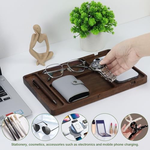 Buqoo Walnut Valet Tray for Men - Image 2