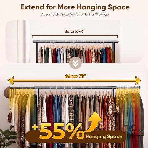 HOKEEPER Clothes Rack 450LBS Adjustable Garment Rack - Image 5