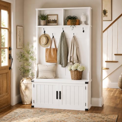 Takywep Extra Large 40" Entryway Hall Tree - Image 3