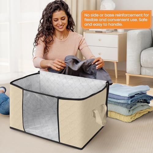 Fab totes 10 Pack Storage Bags for Clothes Blanket Storage Bins - Image 3