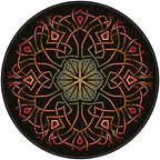 Chair Mat for Hardwood Floor Anti-Slip Floor Protector Round Gaming Computer - Image 2