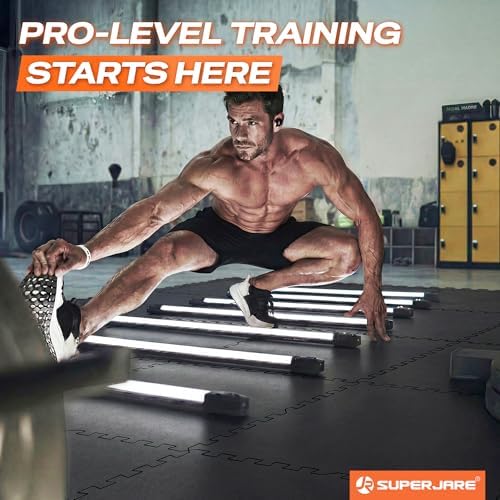 SUPERJARE 0.56'' Thick 192 Sq Ft Rubber Top Gym Flooring - Image 2