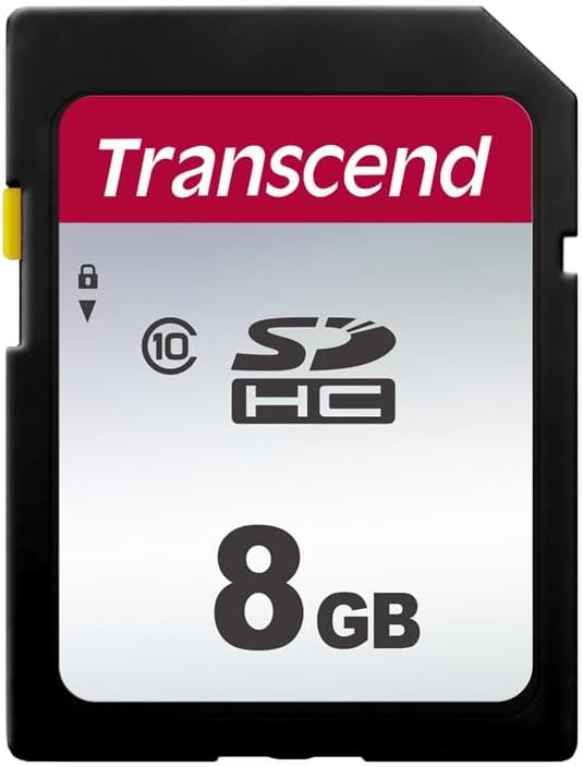 Transcend SDC300S 8GB SDHC SD Card, Compatible by Transcend