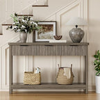 Lulive Fluted Console Table, 51 Inch Entryway Table - Image 6