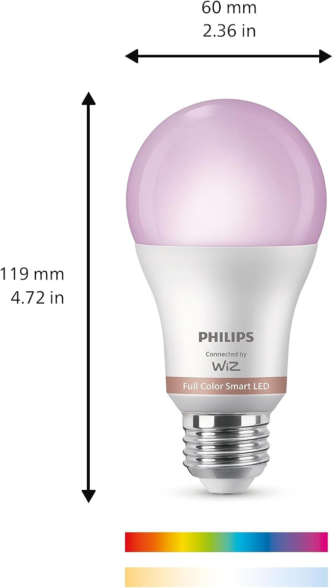 Philips Smart 100W A19 LED Light Bulbs 4-Pack - Image 2