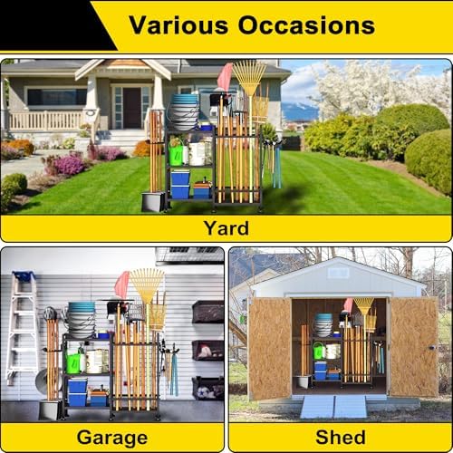 GIOTORENT 6 Tier Garden Tool Organizer, Garage Storage and Organization - Image 4