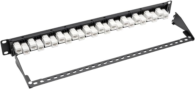 TRIPP LITE 24-Port Cat6a Cat6 Cat5e Feed-Through Patch Panel Offset w/Cable - Image 6