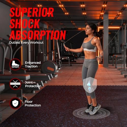SUPERJARE 0.79'' Extra-Thick 18 Pcs 72 Sq Ft Exercise Equipment Mats - Image 3