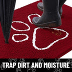 Smiry Dog Door Mat for Muddy Paws, Absorbent Non Slip Dirt Trapper - Image 2