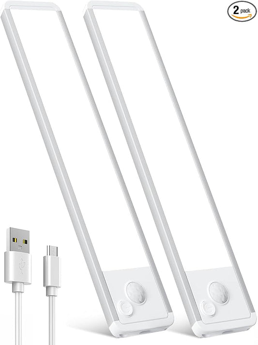 Under Cabinet Rechargeable Lighting: 8 Inch Motion Sensor Dimmable Lights Indoor by Vozuji