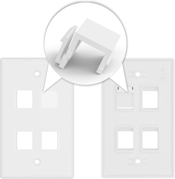 50-Pack Blank Keystone Jack Inserts - Image 6