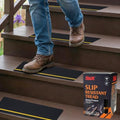 S&X Outdoor Stair Treads Non-Slip 6x24in, Reflective by SXProducts